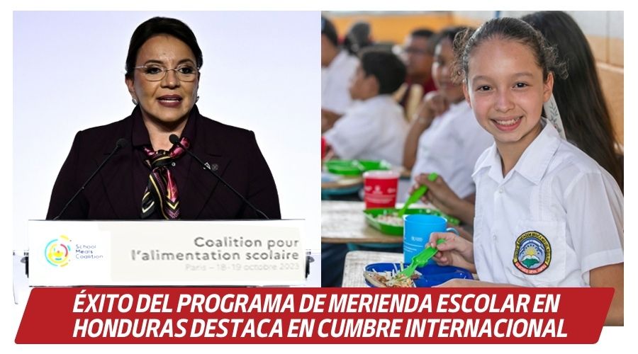 Éxito del programa de merienda escolar en Honduras destaca en cumbre internacional
