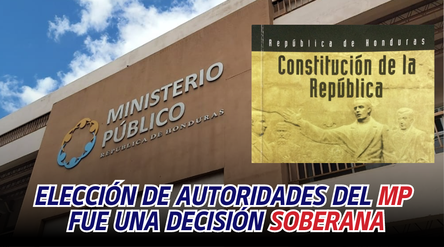 Elección de autoridades del MP fue una decisión soberana