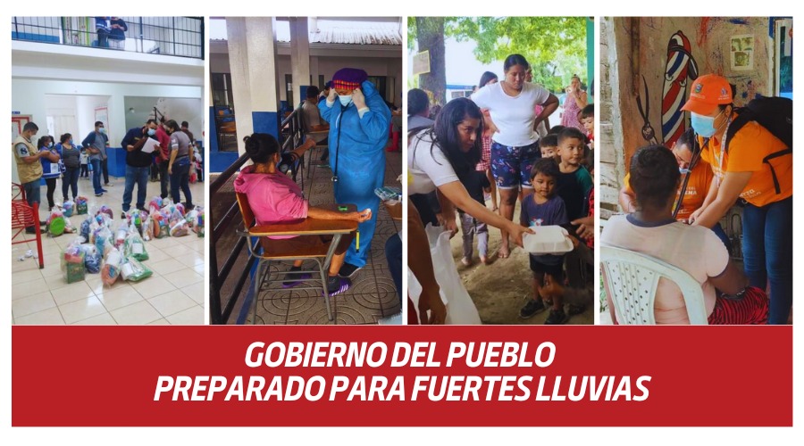 Gobierno del pueblo preparado para fuertes lluvias