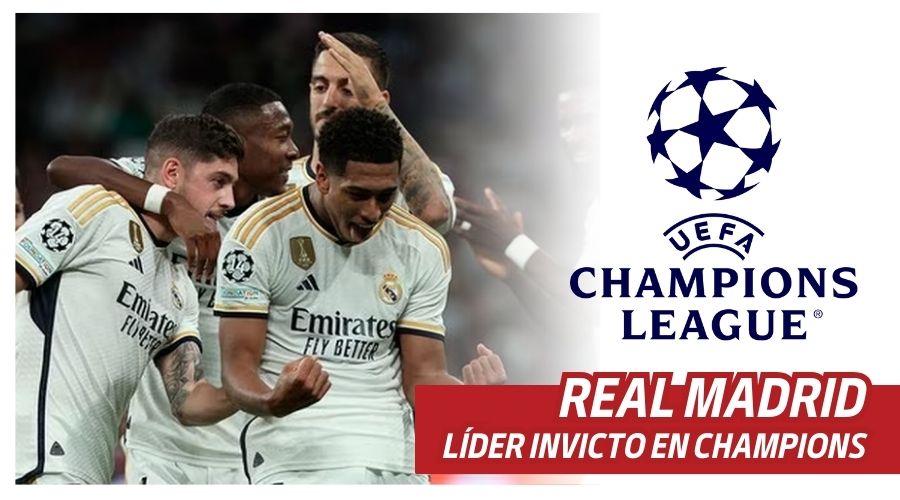 El Real Madrid, líder invicto en la Champions League