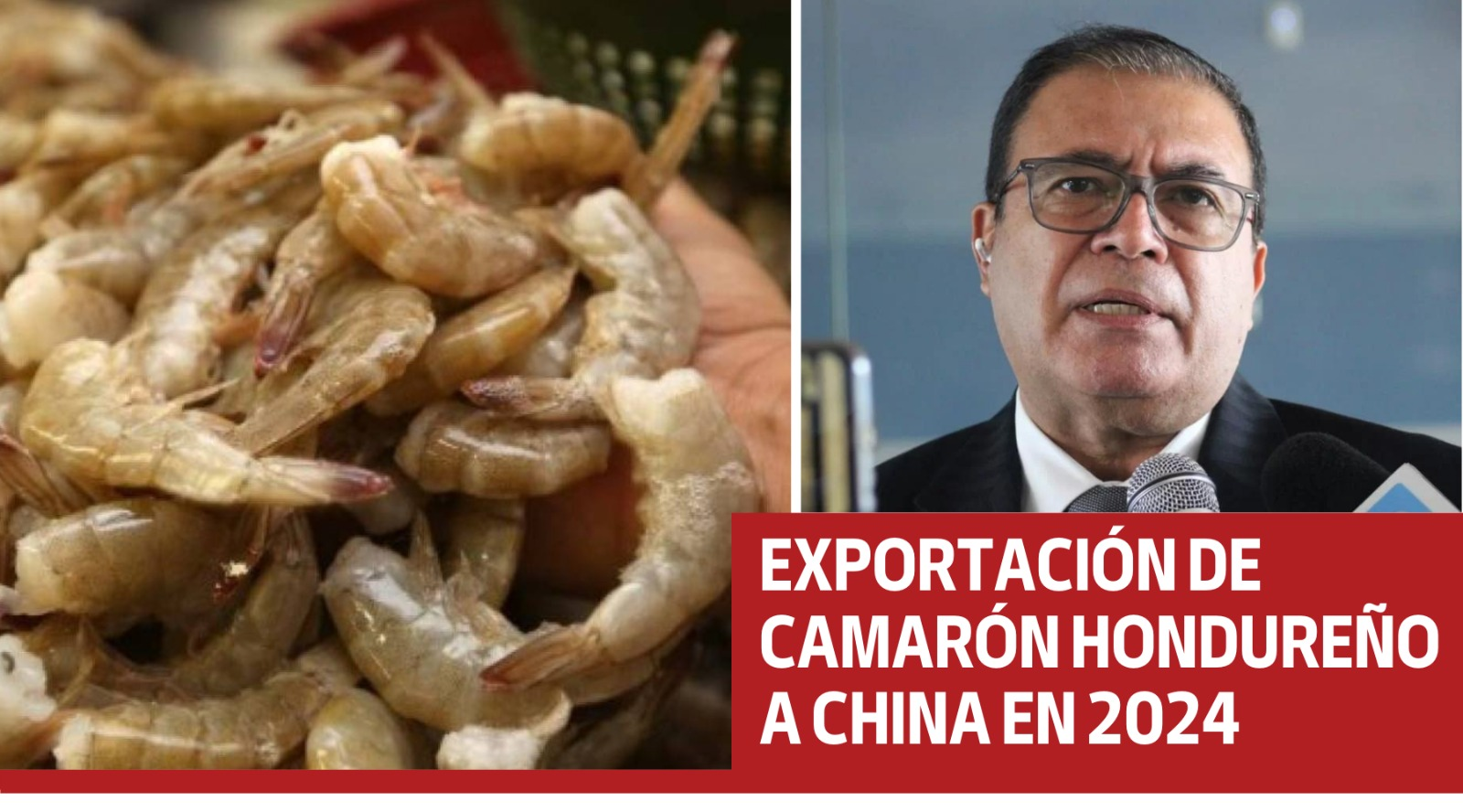 Exportación de camarón Hondureño a China en 2024