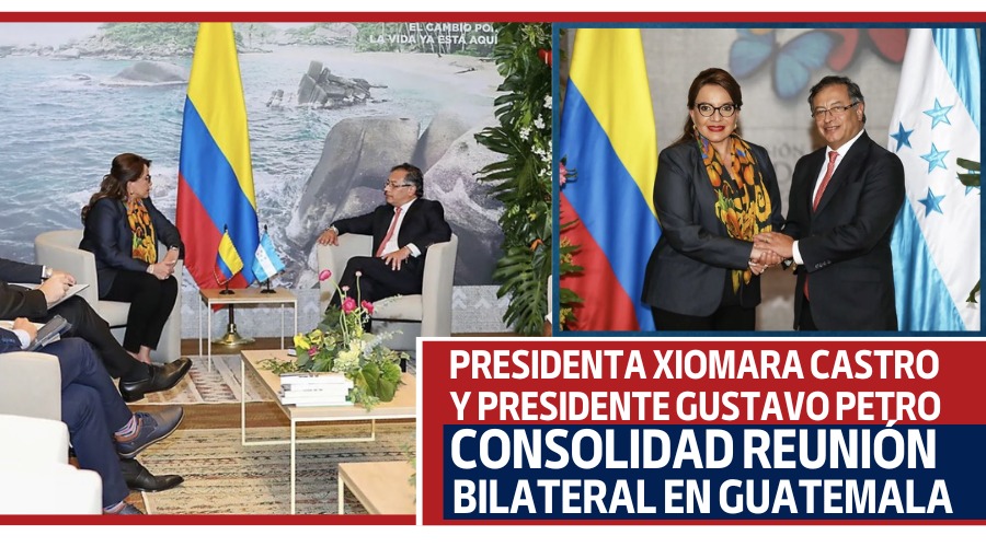 Presidenta Xiomara Castro y Presidente Gustavo Petro consolidan reunión bilateral en Guatemala