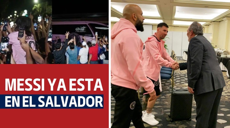 Messi ya está en El Salvador
