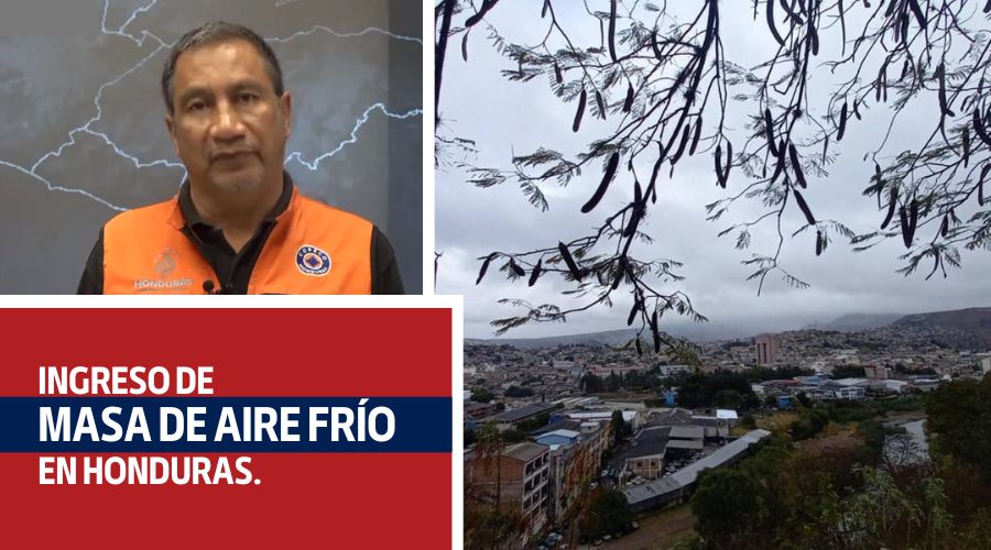 Ingreso de masa de aire frío en Honduras