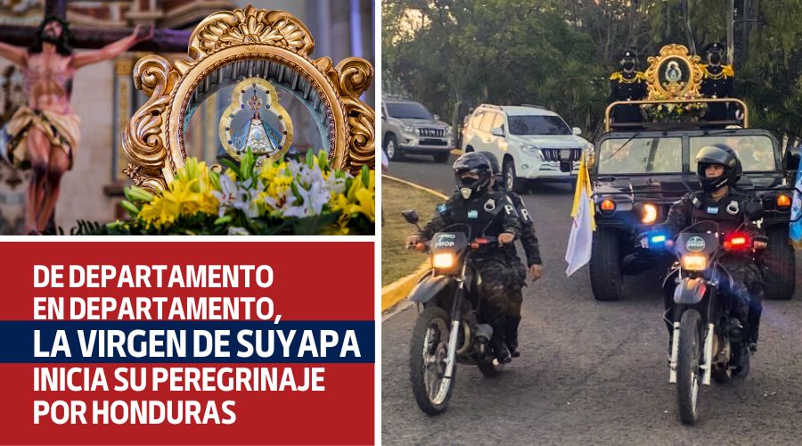 Inicia peregrinaje de la virgen de Suyapa por Honduras