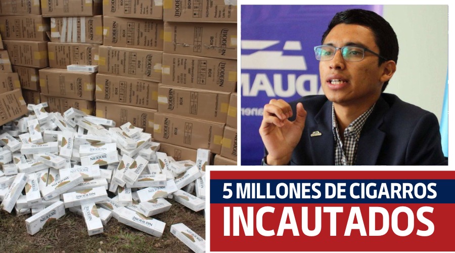 5 millones de unidades de cigarros incautados