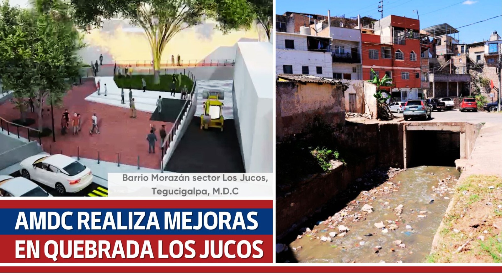 AMDC realiza mejoras en quebrada los jucos