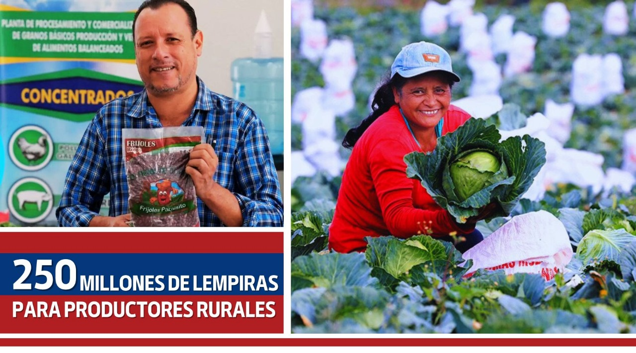 250 Millones de lempiras para productores rurales
