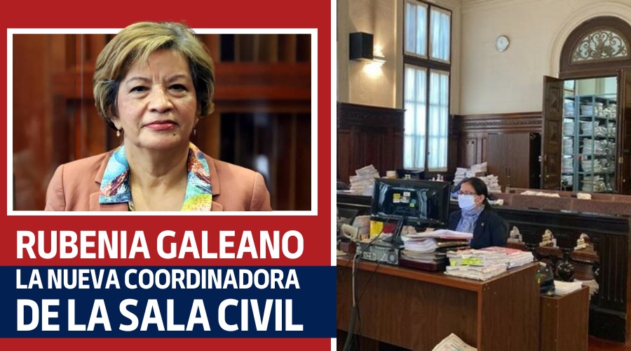 Rubenia Galeano la nueva coordinadora de la Sala Civil