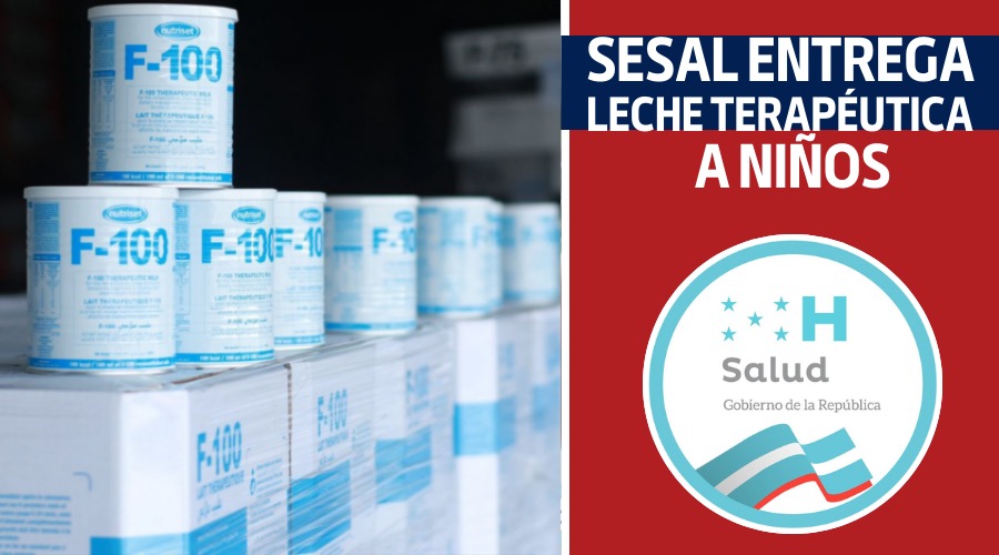 SESAL entrega leche terapéutica a niños