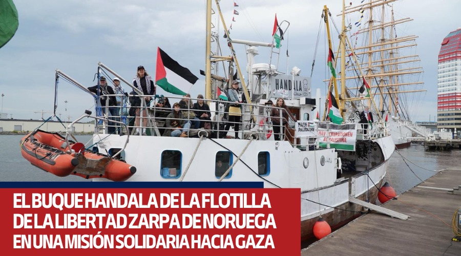 Buque «Handala» parte hacia Gaza en una misión de solidaridad y denuncia