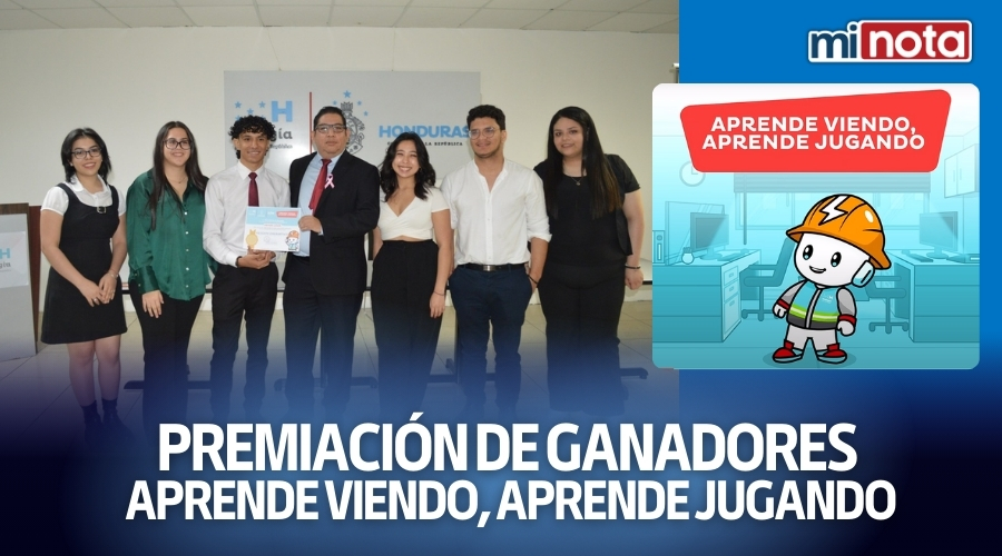 Premiación de ganadores Aprende viendo, aprende jugando