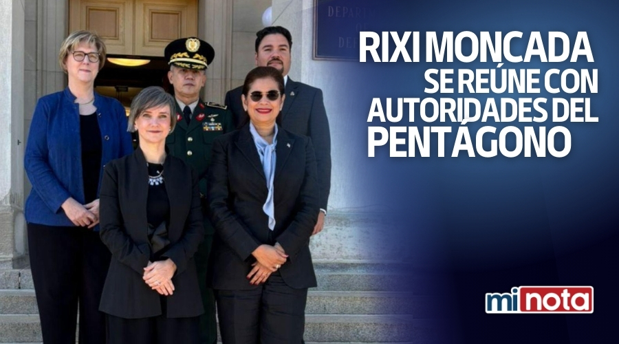 Rixi Moncada se reúne con autoridades del Pentágono