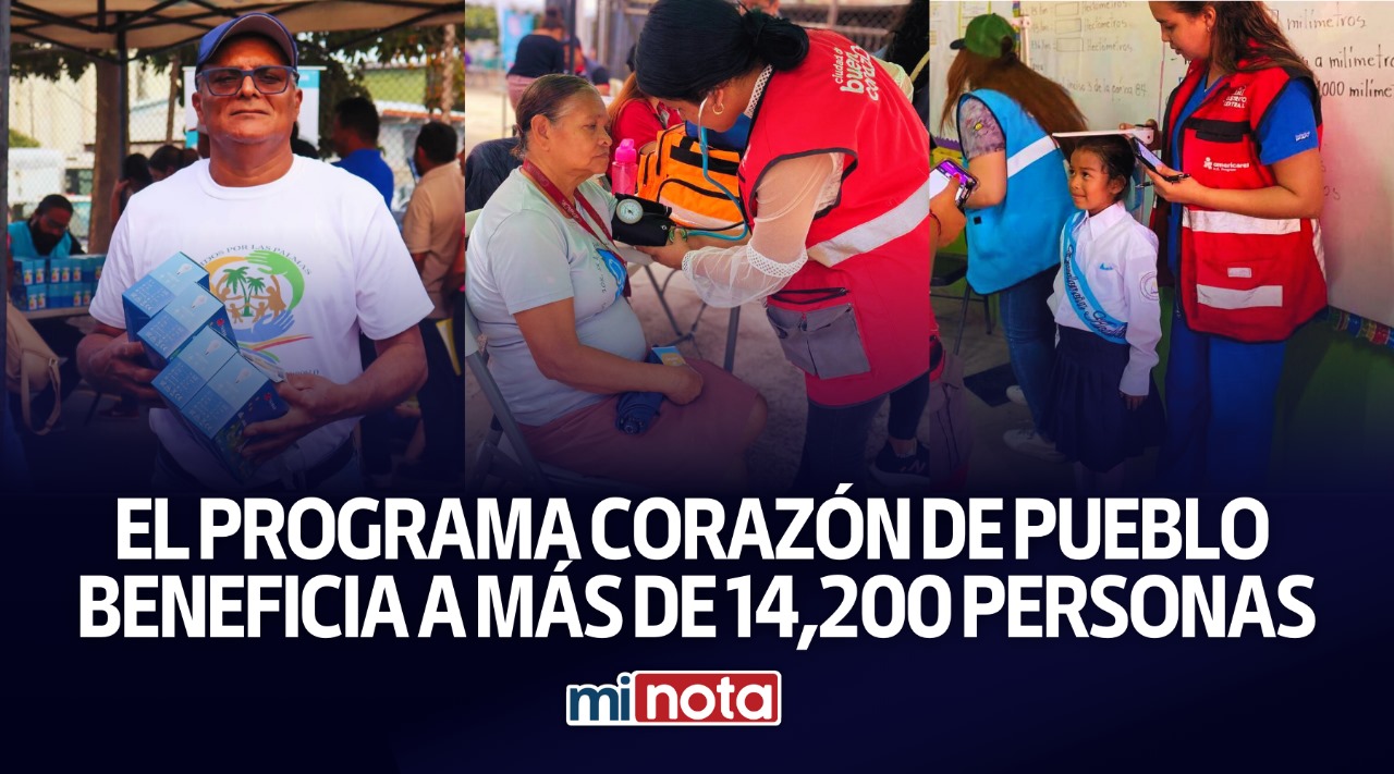 El programa Corazón de Pueblo beneficia a más de 14,200 personas