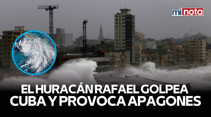 Huracán Rafael golpea Cuba y provoca apagones