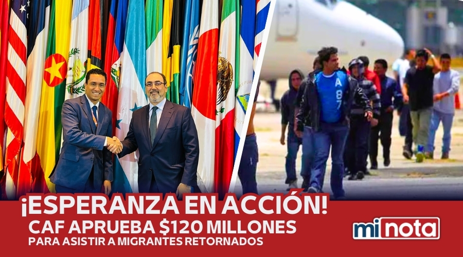 CAF APRUEBA $120 MILLONES A HONDURAS PARA FORTALECER EMERGENCIA MIGRATORIA