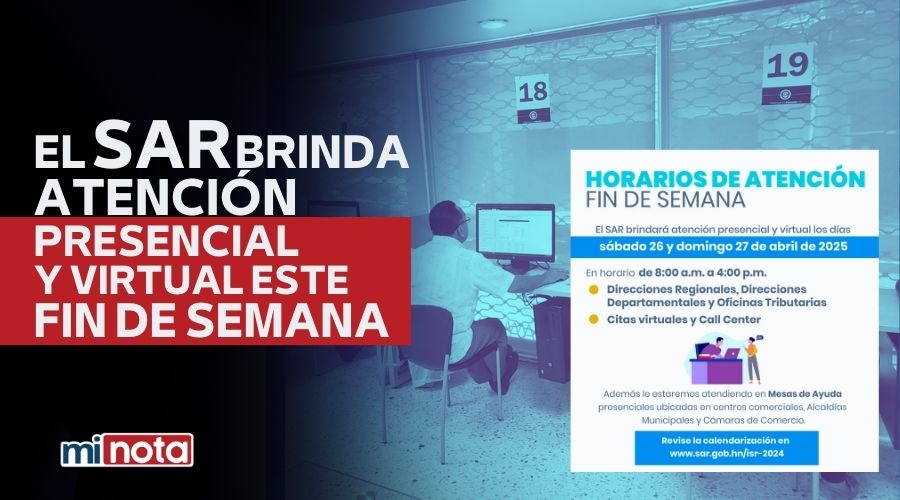 EL SAR BRINDA ATENCIÓN PRESENCIAL Y VIRTUAL ESTE FIN DE SEMANA