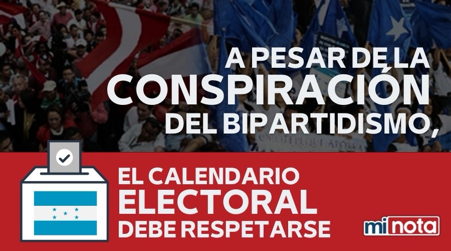 A pesar de la conspiración del bipartidismo, el calendario electoral debe respetarse