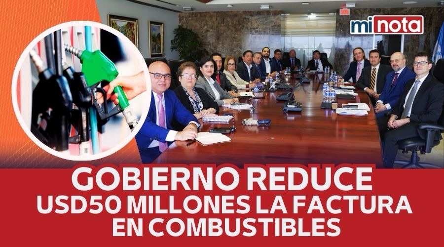 GOBIERNO REDUCE USD50 MILLONES LA FACTURA EN COMBUSTIBLES