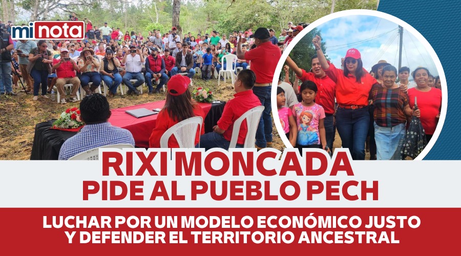 Rixi Moncada pide al pueblo pech luchar por un modelo económico justo y defender el territorio ancestral