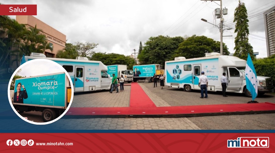 PRESIDENTA XIOMARA CASTRO ENTREGA 4 CLÍNICAS MÓVILES
