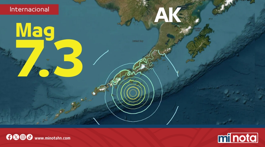 Alerta de tsunami en Alaska tras potente sismo de magnitud 7.3 frente a su costa