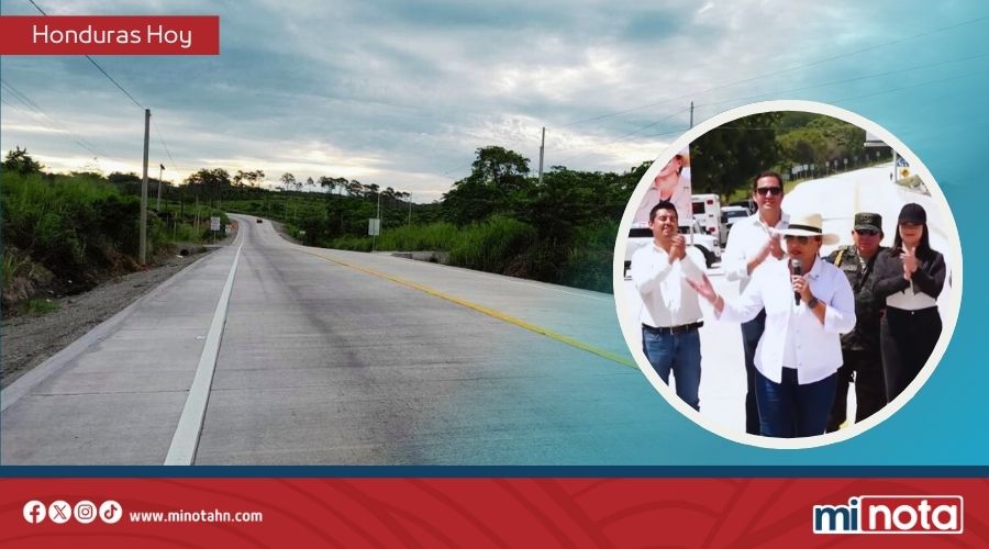 Mandataria Castro inaugura carretera clave en el occidente
