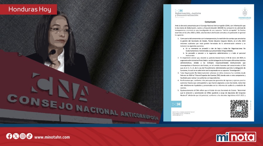 “NUESTRA FUNCIÓN ES ADMINISTRATIVA, NO EJECUTORA” SEGOB ACLARA ACUSACIONES DEL CNA