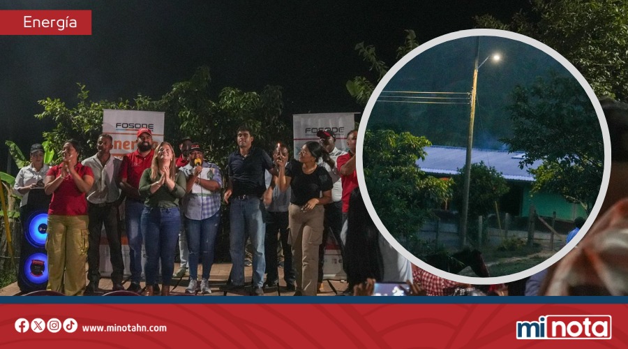 CUATRO PROYECTOS DE ELECTRIFICACIÓN ENCENDIDOS EN GUAYAPE, OLANCHO