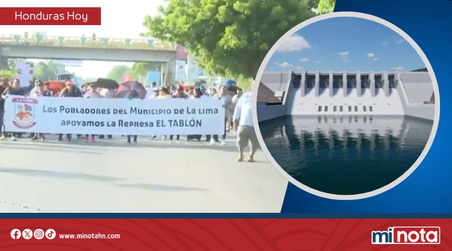 EL VALLE DE SULA MARCHA A FAVOR DE LA CONSTRUCCIÓN DE LA REPRESA EL TABLÓN