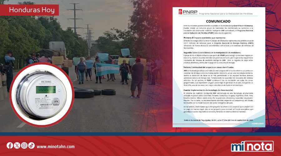 PNRP DEFIENDE INSTALACIÓN DE MEDIDORES INTELIGENTES EN VILLANUEVA