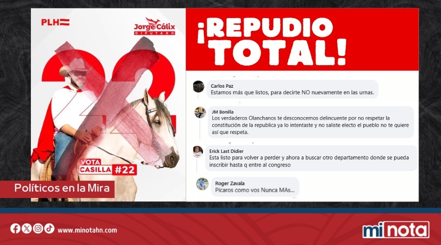 Olanchanos desconocen a Jorge Cálix en campaña «ilegal» como diputado