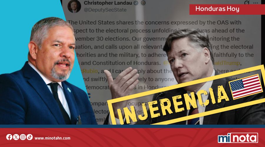 Excanciller de Honduras pide respeto a la soberanía popular y advierte contra injerencias electorales
