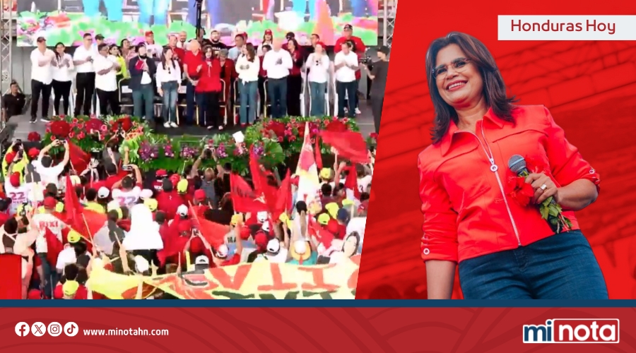 Rixi Moncada promete barrer con 130 años de bipartidismo en Honduras