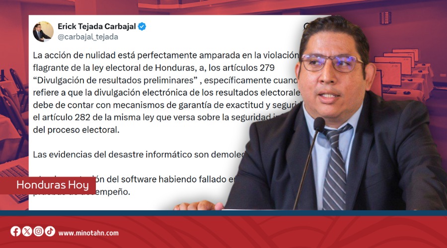 «EL FRAUDE ESTA CONSUMADO » ERICK TEJADA REVELA GRAVES FALLAS Y MANIPULACION EN EL TREP