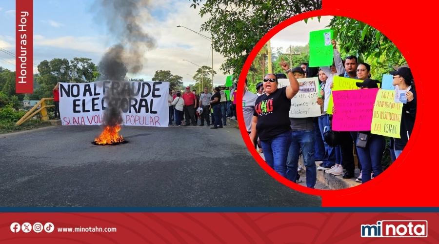 Pobladores de La Ceiba exigen anulación de elecciones y condenan la injerencia de Donald Trump